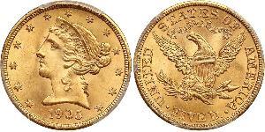 5 Dollar USA (1776 - ) Gold 