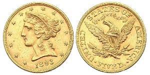 5 Dollar USA (1776 - ) Gold 