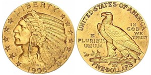 5 Dollar USA (1776 - ) Gold 