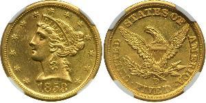 5 Dollar USA (1776 - ) Gold 