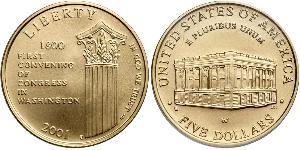 5 Dollar USA (1776 - ) Gold 
