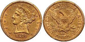 5 Dollar USA (1776 - ) Gold 