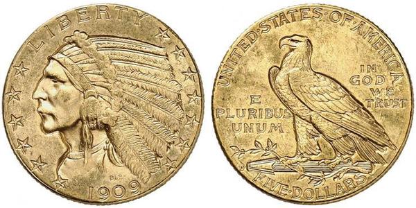 5 Dollar USA (1776 - ) Gold 