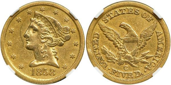 5 Dollar USA (1776 - ) Gold 
