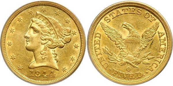 5 Dollar USA (1776 - ) Gold 