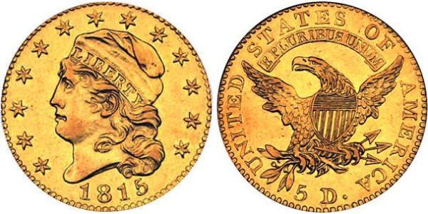 5 Dollar USA (1776 - ) Gold 