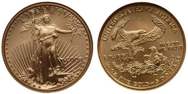 5 Dollar USA (1776 - ) Gold 