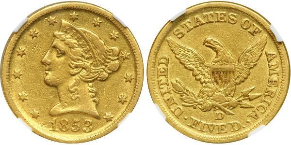 5 Dollar USA (1776 - ) Gold 
