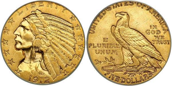 5 Dollar USA (1776 - ) Gold 