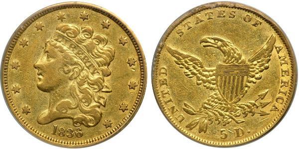 5 Dollar USA (1776 - ) Gold 