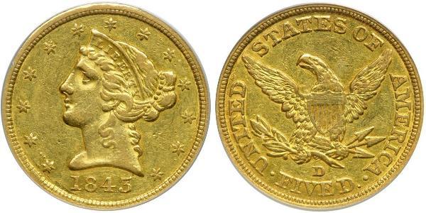 5 Dollar USA (1776 - ) Gold 