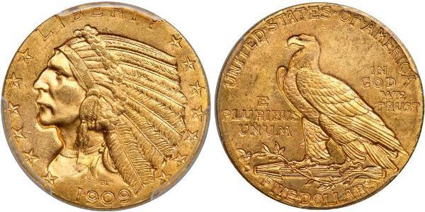 5 Dollar USA (1776 - ) Gold 