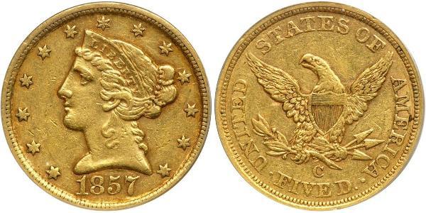 5 Dollar USA (1776 - ) Gold 