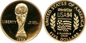 5 Dollar Vereinigten Staaten von Amerika (1776 - ) Gold 