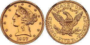 5 Dollar Vereinigten Staaten von Amerika (1776 - ) Gold 