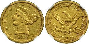 5 Dollar Vereinigten Staaten von Amerika (1776 - ) Gold 