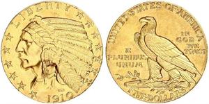 5 Dollar Vereinigten Staaten von Amerika (1776 - ) Gold 