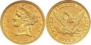 5 Dollar Vereinigten Staaten von Amerika (1776 - ) Gold 