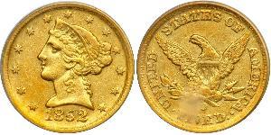 5 Dollar Vereinigten Staaten von Amerika (1776 - ) Gold 