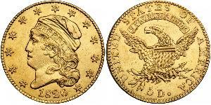 5 Dollar Vereinigten Staaten von Amerika (1776 - ) Gold 