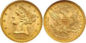 5 Dollar Vereinigten Staaten von Amerika (1776 - ) Gold 