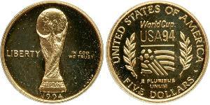 5 Dollar Vereinigten Staaten von Amerika (1776 - ) Gold 
