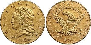 5 Dollar Vereinigten Staaten von Amerika (1776 - ) Gold 