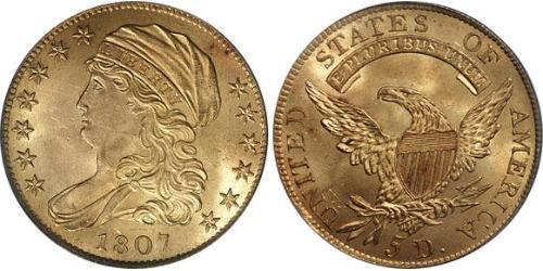 5 Dollar Vereinigten Staaten von Amerika (1776 - ) Gold 