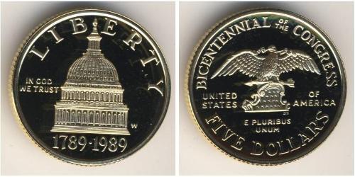 5 Dollar Vereinigten Staaten von Amerika (1776 - ) Gold 