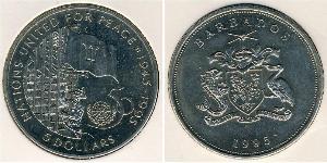 5 Dollar Barbados Kupfer/Nickel 