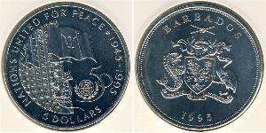 5 Dollar Barbados Kupfer/Nickel 