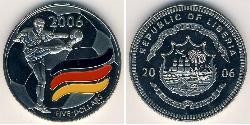 5 Dollar Liberia Kupfer/Nickel 