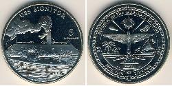 5 Dollar Marshallinseln Kupfer/Nickel 