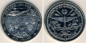 5 Dollar Marshallinseln Kupfer/Nickel 