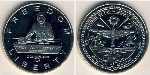 5 Dollar Marshallinseln Kupfer/Nickel 