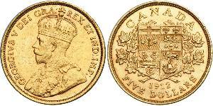 5 Dollar Canada Or George V (1865-1936)