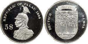 5 Dollar Palaos Palladium 