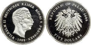 5 Dollar Palaos Palladium 