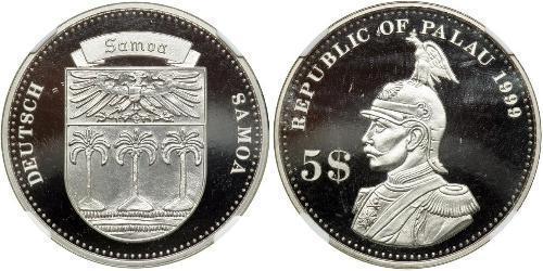 5 Dollar Palaos Palladium 
