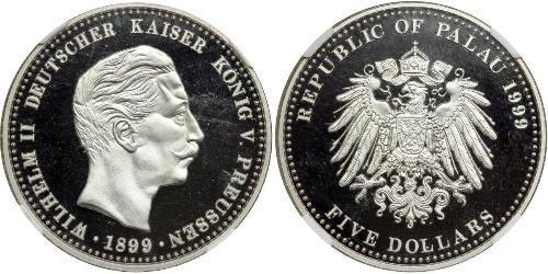5 Dollar Palaos Palladium 