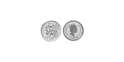 5 Dollar Australie (1939 - ) Platine Elizabeth II (1926-2022)