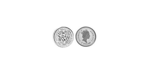 5 Dollar 澳大利亚 Platinum 伊丽莎白二世 (1926-2022)
