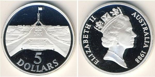 5 Dollar Australien (1939 - ) Silber 