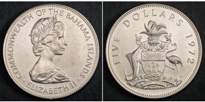 5 Dollar Bahamas Silber Elizabeth II (1926-2022)