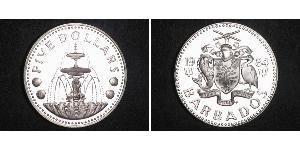 5 Dollar Barbados Silber 