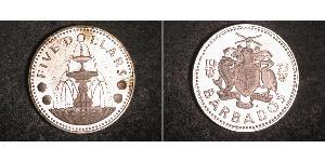 5 Dollar Barbados Silber 