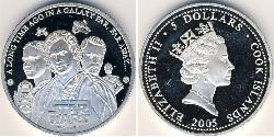 5 Dollar Cookinseln Silber 