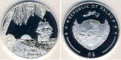 5 Dollar Palau Silber 
