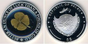 5 Dollar Palau Silber 