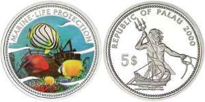 5 Dollar Palau Silber 